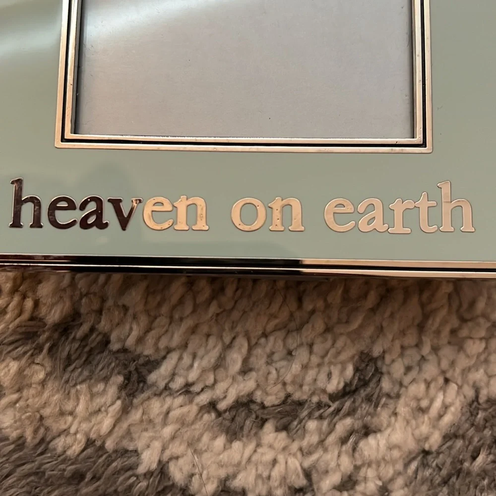 VINTAGE Juicy Couture Heaven on Earth picture frame, blue with charms NWOB! Y2K